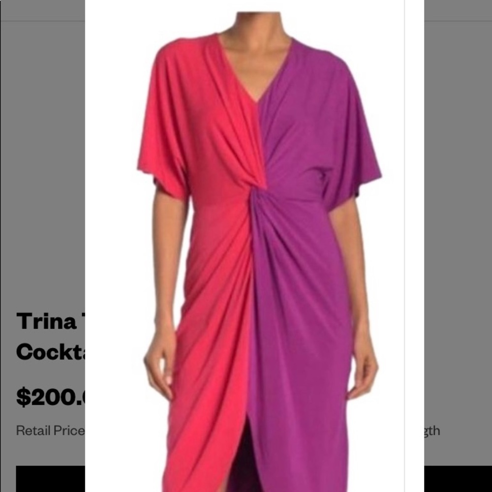 NWT Trina Turk Women’s Purple Etta Dress Size Small